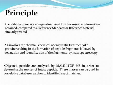 Peptide mapping