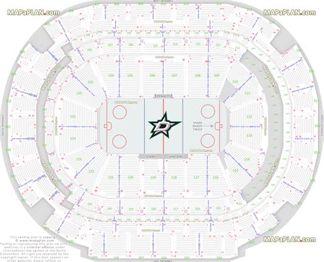 Dallas American Airlines Center seating chart - Dallas Stars TX NHL Ice ...