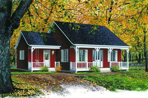 Country Ranch Home Plan - 2 Bedrms, 1 Baths - 920 Sq Ft - #126-1300