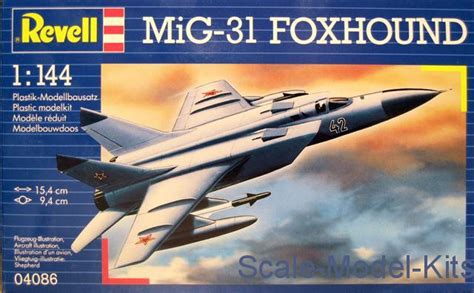 Revell - MiG-31 Foxhound - plastic scale model kit in 1:144 scale (RV04086)//Scale-Model-Kits.com