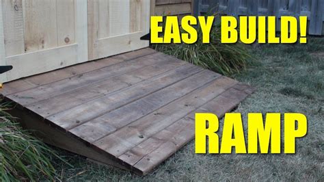 Ramp For My Shed! | Ramp design, Building a shed, Shed ramp