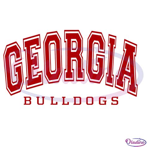 Georgia Bulldogs Word Svg