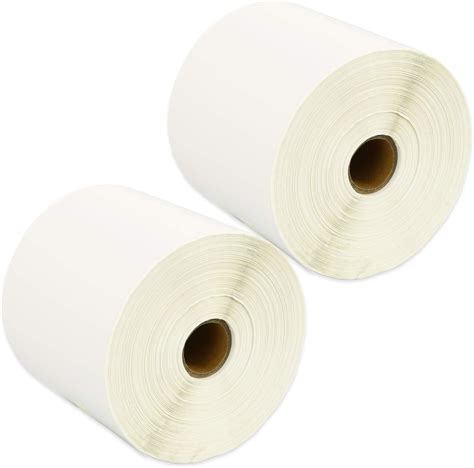 1,000 Compatible Zebra 100mm x 150mm White Direct Thermal Labels (500 Labels per Roll) for Zebra ...