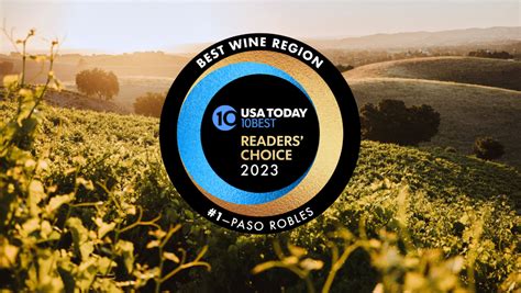 Best Wine Region of the Year 2023 | Paso Robles Wine Country Alliance