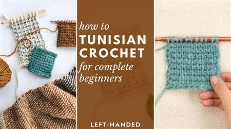 How to Tunisian Crochet for complete beginners (left handed + not ...