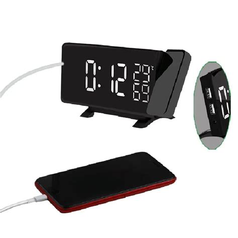 HOT Projection Alarm Clock Radio with USB Charger, Vansky Digital ...