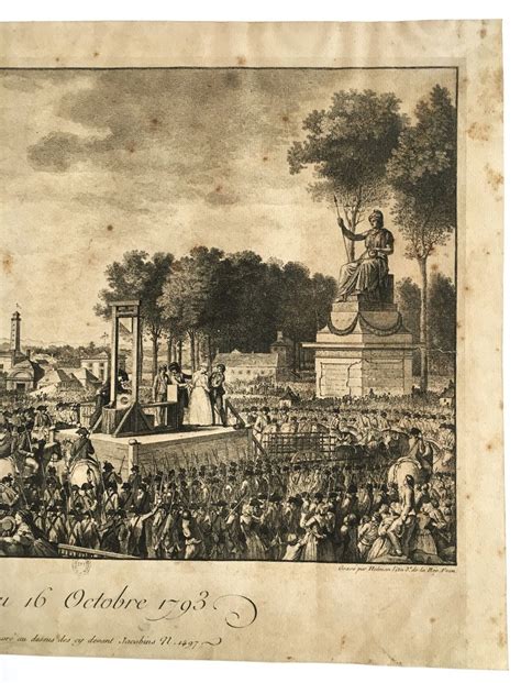 Proantic: The Execution Of Marie-antoinette, October 16, 1793, Print V