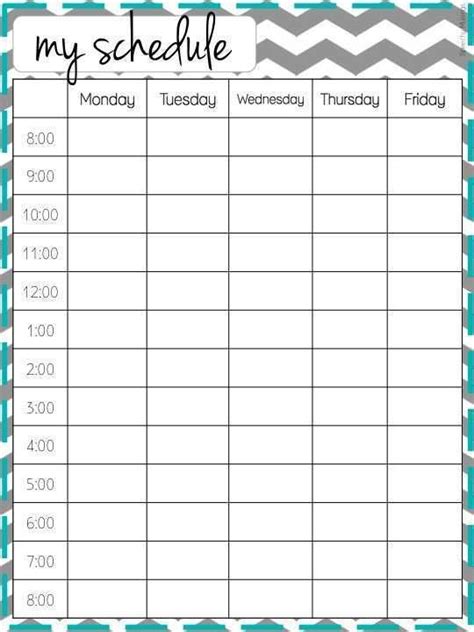 30 Creating School Schedule Template Printable Templates for School ...