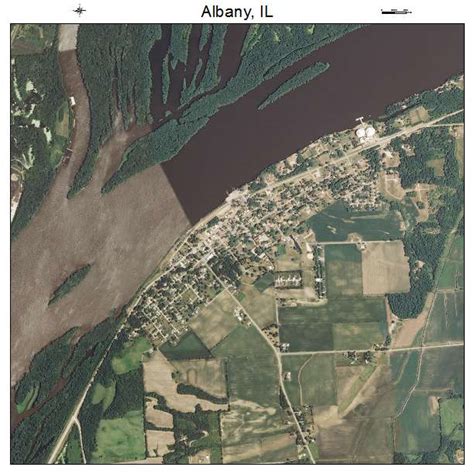 Aerial Photography Map of Albany, IL Illinois