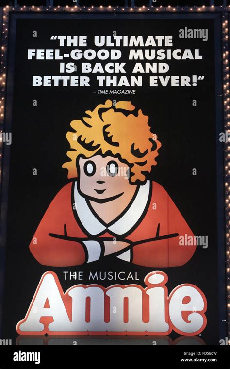 The Musical Annie. Poster Stock Photo - Alamy