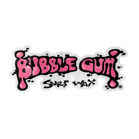 Bubble Gum Logo Decals | Shop online at Bubble Gum Sufs Wax – Bubble Gum Surf Wax