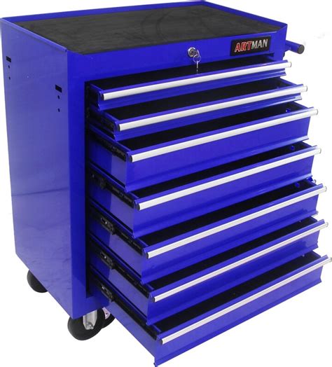 SPOFLYINN 7-Drawer Rolling Tool Cart Cabinet with Keyed Locking System ...