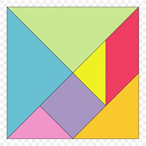 Tangram Jigsaw Puzzles Geometric Shape Game, PNG, 1024x1024px, Tangram, Area, Art Paper, Diagram ...