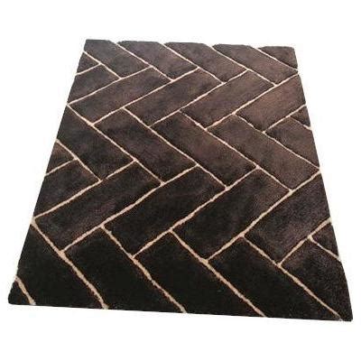 Persian Weavers Rugs Rectangle 3D Shaggy 3D-801 5'x8' Rug - Chocolate