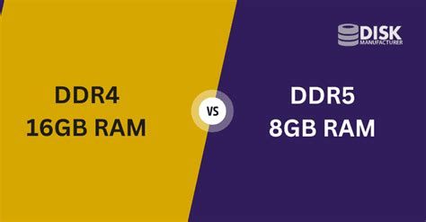 8GB DDR5 vs. 16GB DDR4 RAM: Performance Comparison