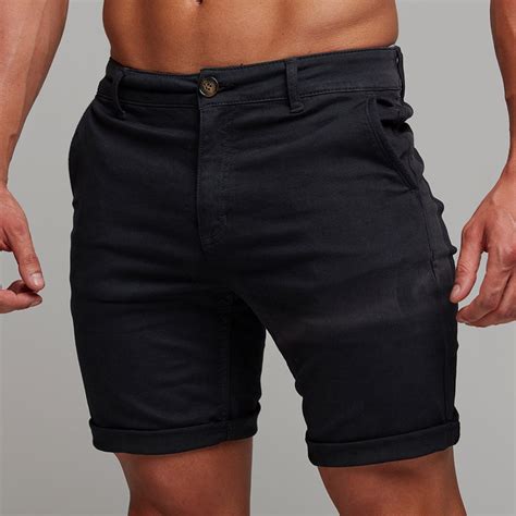 Father Sons Slim Fit Black Chino Shorts - FSH266