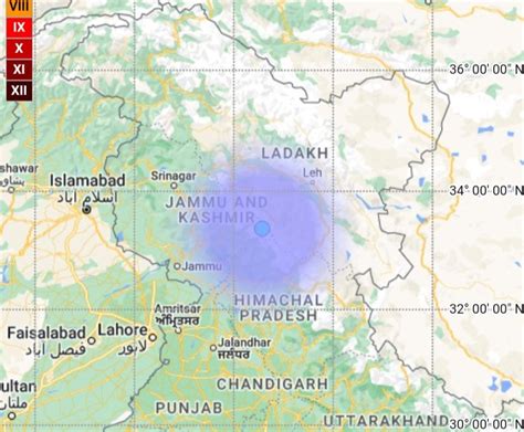 A 5.5 Magnitude Earthquake In Jammu And Kashmir, Ladakh; Tremors Felt ...