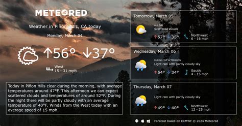 Piñon Hills, CA Weather 14 days - Meteored