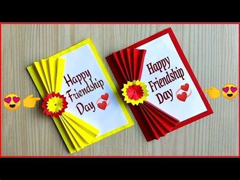 Easy and beautiful card for friendship day / How to make friendship day ...