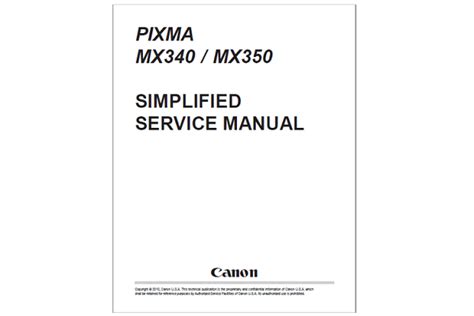 Canon Pixma MX340 MX350 Service Manual - Manuals Books