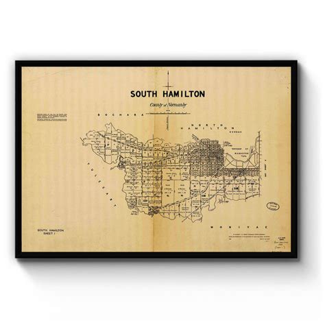 Hamilton, Victoria Vintage Maps