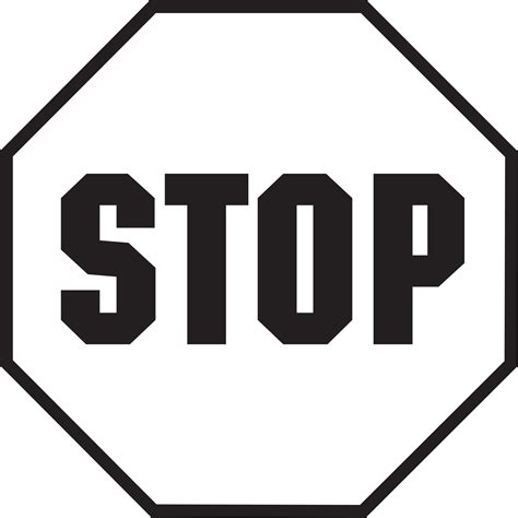 Printable Stop Sign Template