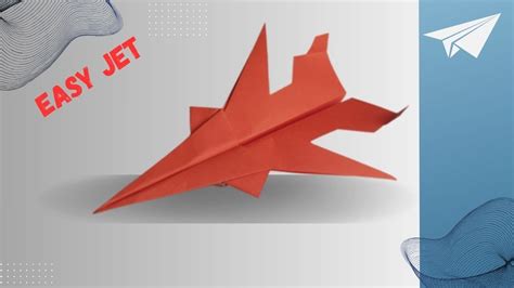 How to make a Best Paper Jet Airplane |Easy to fold a paper airplane ...