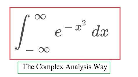 Gaussian Integral 11 Complex Analysis - YouTube