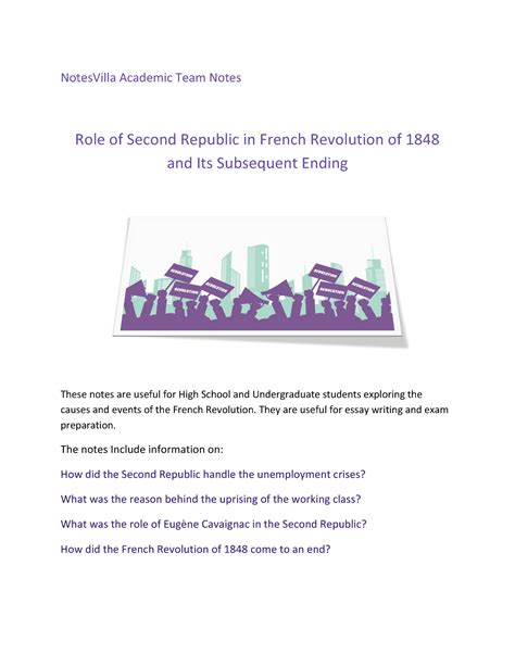 Role of second republic in french revolution and its subsequent ending ...