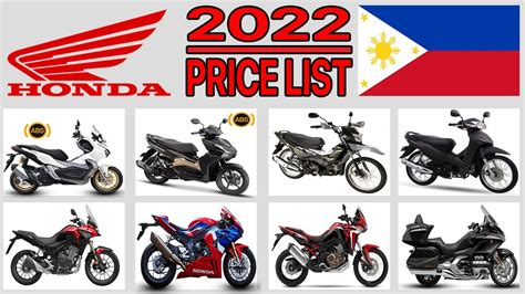 Honda Motorcycle Price List In Philippines 2022 - YouTube