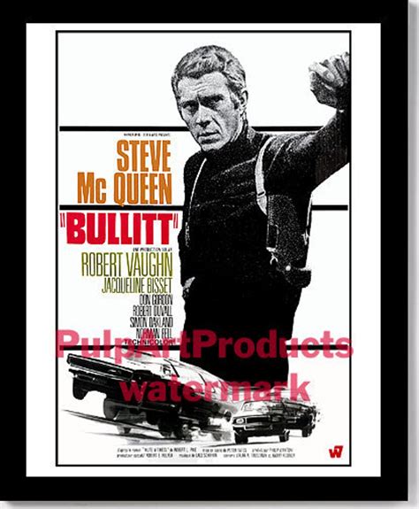 STEVE Mcqueen BULLITT French Release of a 1968 Classic Film - Etsy