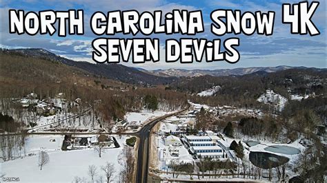 North Carolina Snow 4K /Seven Devils (DJI Mavic Air 2 Drone Footage ...