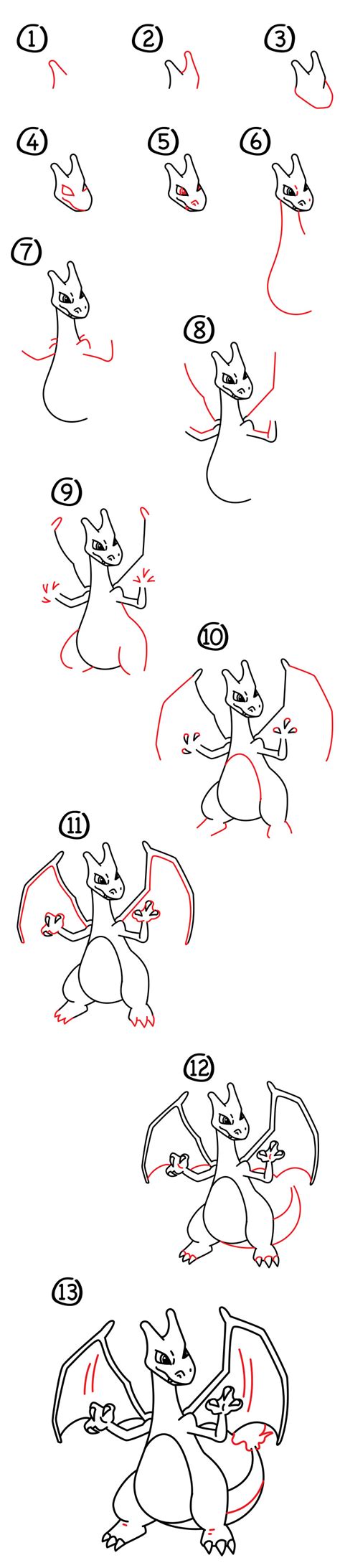 How To Draw The Pokemon Charizard Easy Step By Step Easy Charizard | Hot Sex Picture