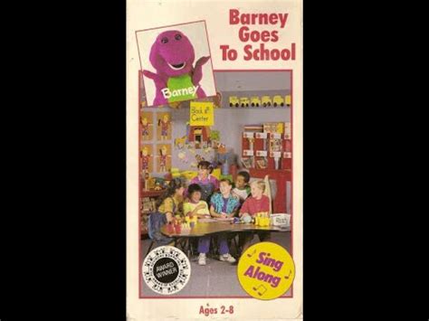 Barney - Barney Goes To School (1992 VHS) - YouTube