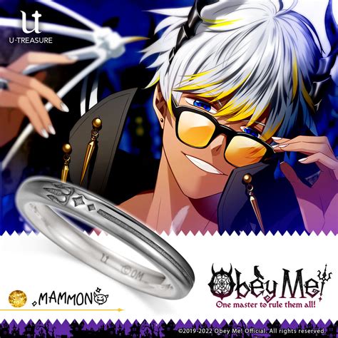 Obey Me! Mammon Black-Coated Silver Ring - Tokyo Otaku Mode (TOM)