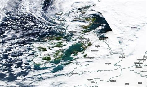 Storm damage UK: NASA satellite pictures show Storm Ciara battering Britain with winds | Weather ...