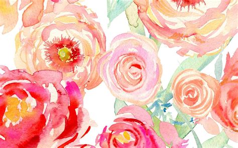 Watercolor Floral Laptop Wallpapers - Top Free Watercolor Floral Laptop Backgrounds ...