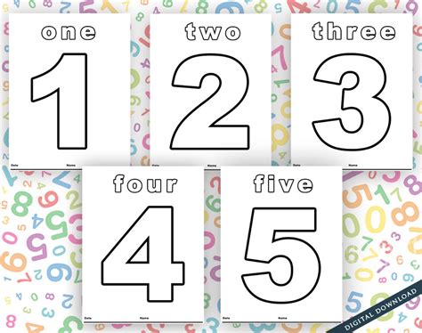 Printable Numbers 1 12 | Stephenson