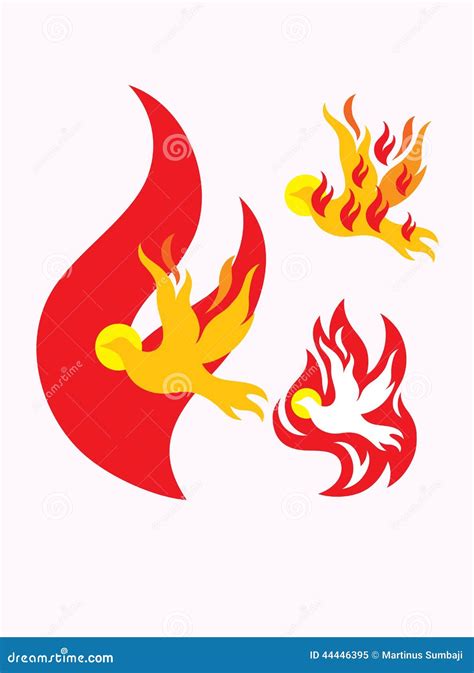 Holy spirit fire stock vector. Image of animal, pattern - 44446395