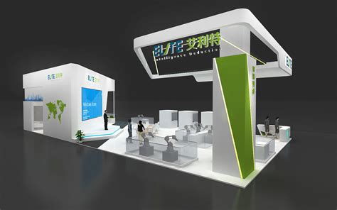 exhibition Science and technology booth ideas 3D model animated | CGTrader