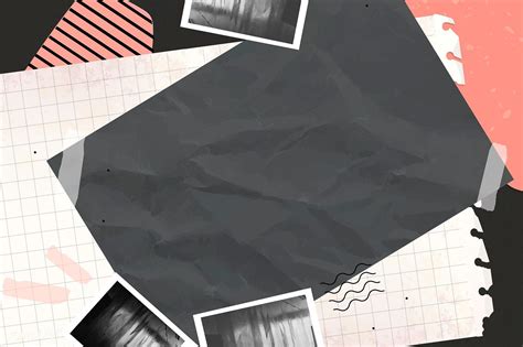 Download premium vector of Collage of photos and ripped paper background | Powerpoint background ...