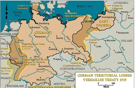 The History Corner: GERMAN TERRITORIAL LOSSES AFTER WW1 (detailed map)