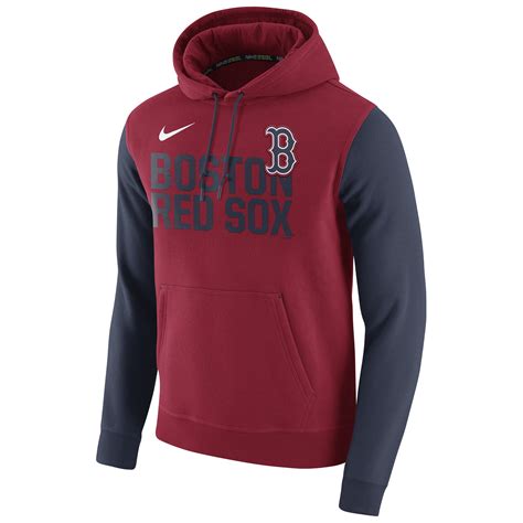 Nike Boston Red Sox Red Club Fleece Pullover Hoodie