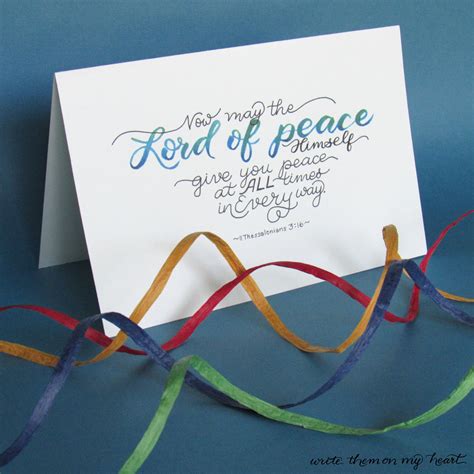 Printable Bible Verse Greeting Cards - Write Them On My Heart