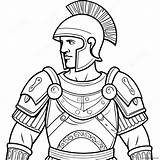 Roman Soldier Armor Coloring Page 61203 48431 sketch template
