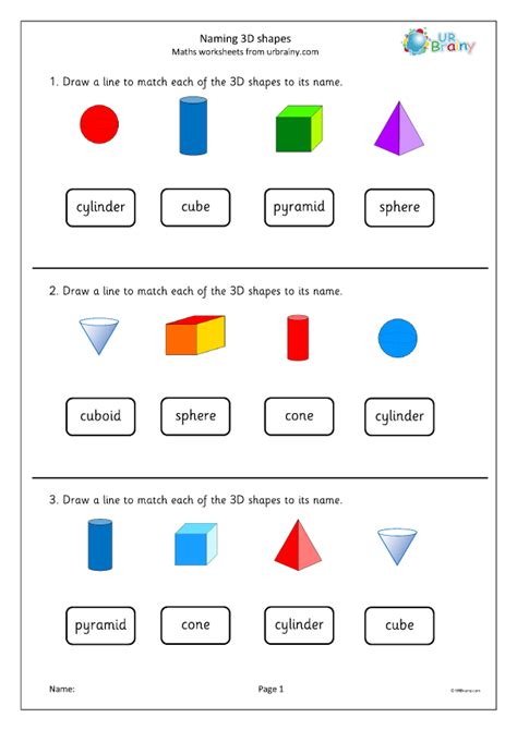 2d shape names worksheet shapes worksheets shapes worksheet - name each ...