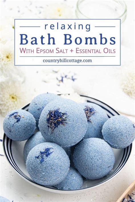 Relaxing Bath Bombs with Epsom Salt for Wellness and Skincare