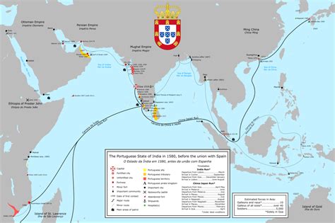 A complete map of the Portuguese maritime Empire... - Maps on the Web