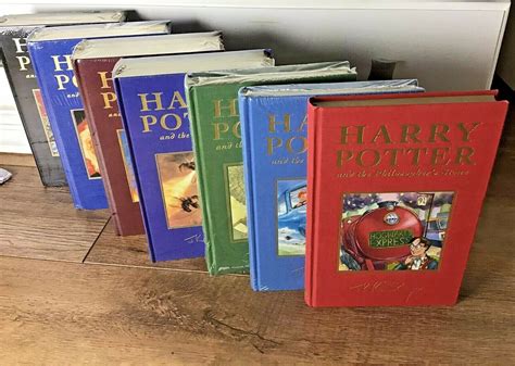 Harry Potter - Complete set of First Print Deluxe First Editions (Volumes 1-7) - 4 books still ...