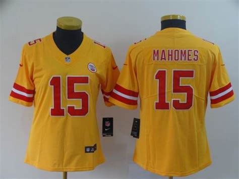 women Chiefs #15 Mahomes red rush II jersey